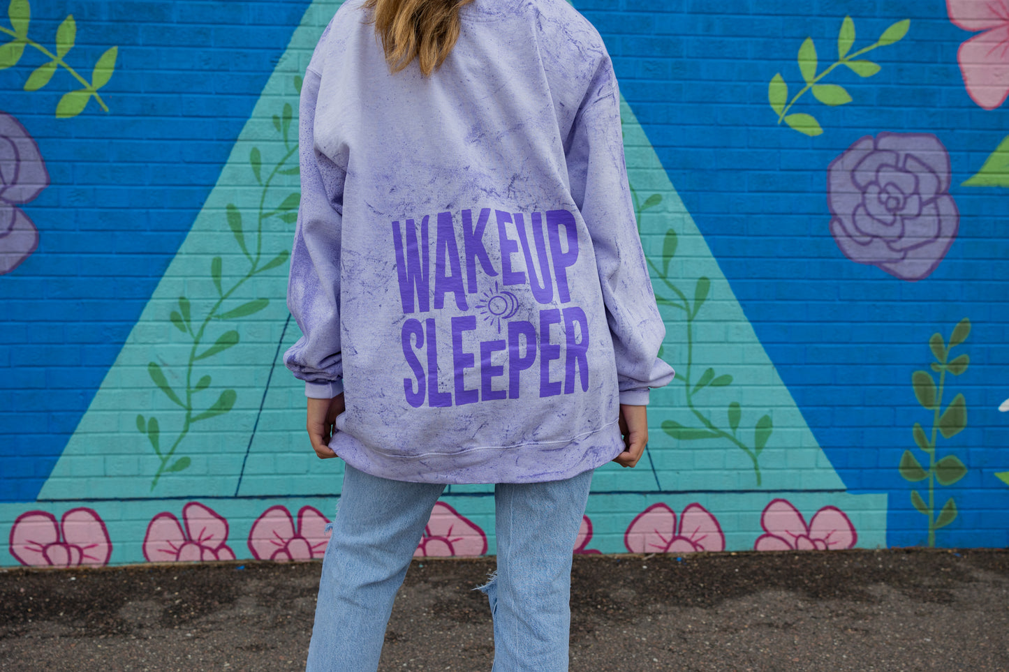 Wake Up Sleeper Amethyst Crewneck