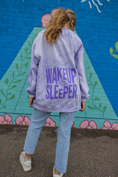 Wake Up Sleeper Amethyst Crewneck