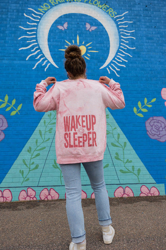 Wake Up Sleeper Clay Crewneck